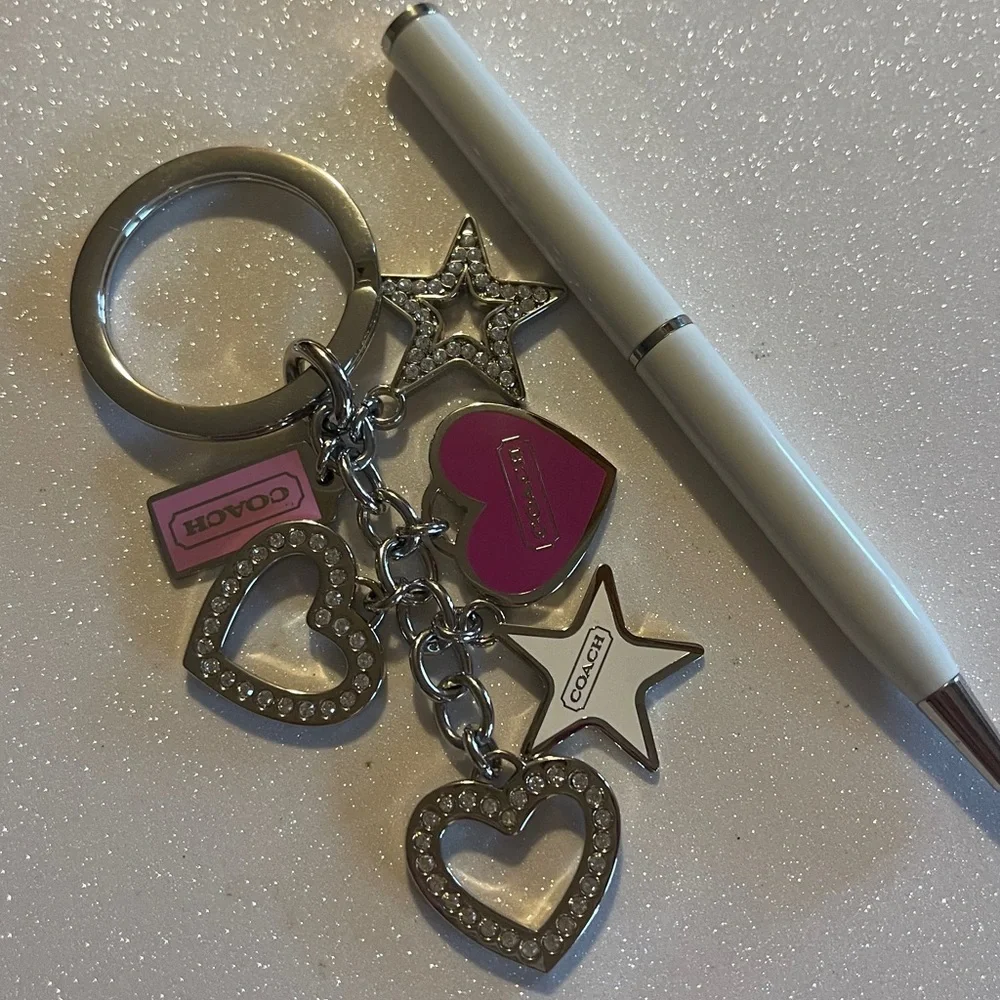 Coach keychain dangling